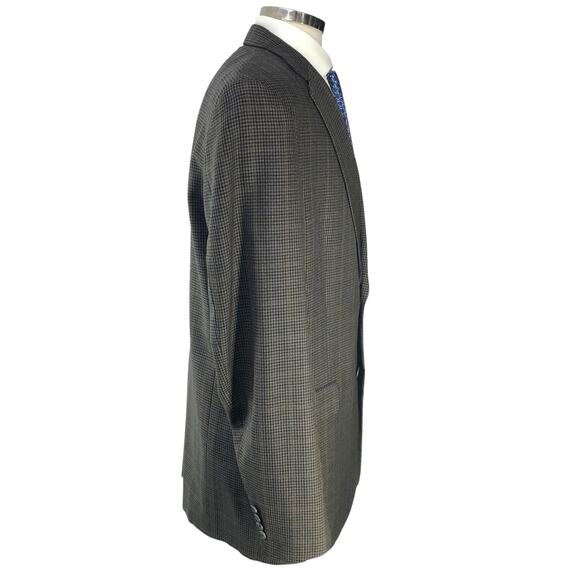 Hart Schaffner Marx HSM Gold Trumpeter Mens Size 42XL Sport Coat Microcheck - Picture 8 of 16